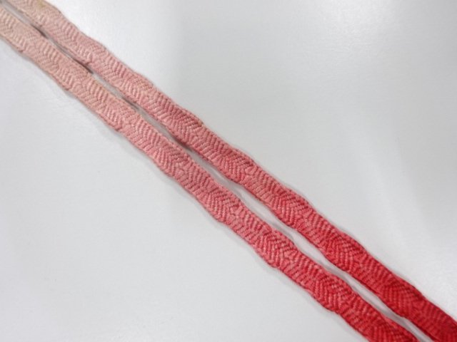  未使用品　正絹　帯留め用　手組三分紐